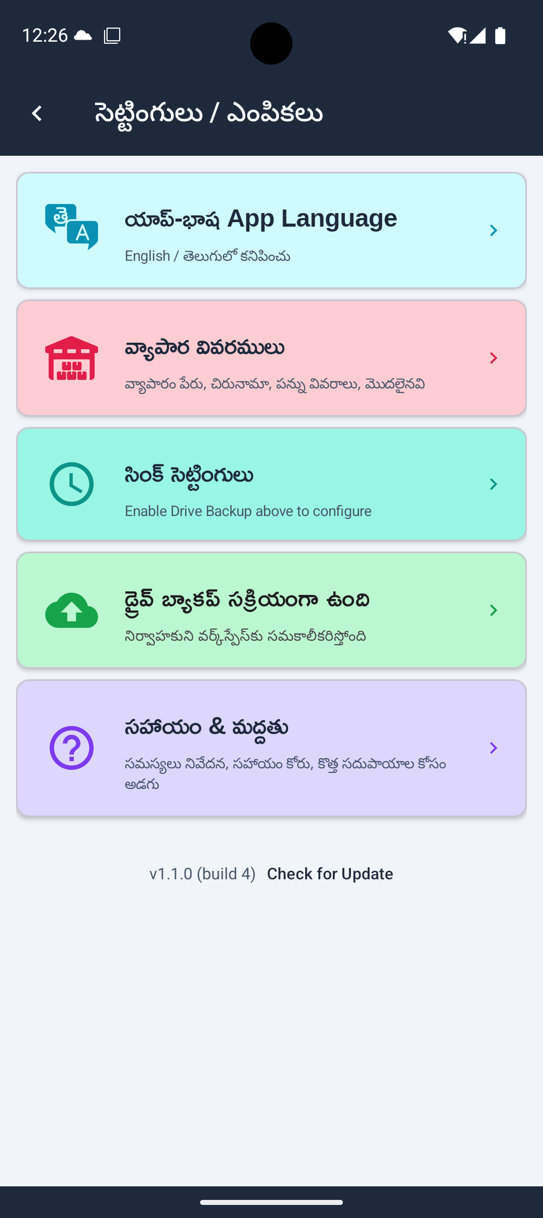Drive Backup Active state
